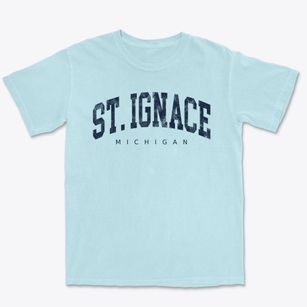 St. Ignace Michigan Urban Vibe Premium Heavyweight T-shirt