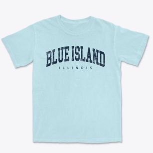 Blue Island Illinois Urban Vibe Premium Heavyweight T-shirt