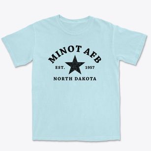 Minot Afb North Dakota Star Premium Heavyweight T-shirt