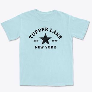 Tupper Lake New York Star Premium Heavyweight T-shirt