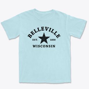 Belleville Wisconsin Star Premium Heavyweight T-shirt