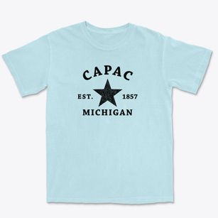 Capac Michigan Star Premium Heavyweight T-shirt