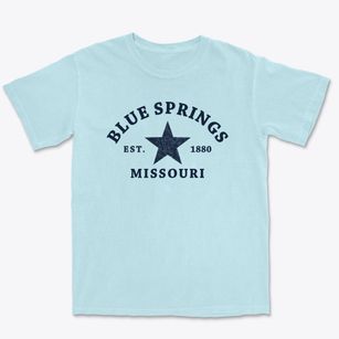 Blue Springs Missouri Star Premium Heavyweight T-shirt