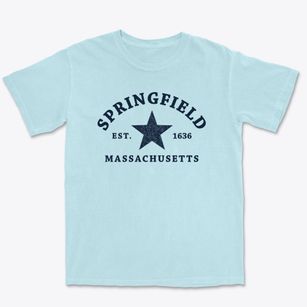 Springfield Massachusetts Star Premium Heavyweight T-shirt