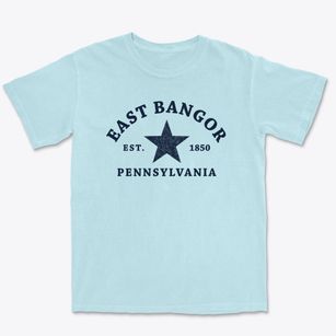 East Bangor Pennsylvania Star Premium Heavyweight T-shirt