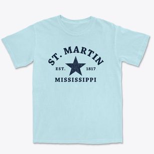 St. Martin Mississippi Star Premium Heavyweight T-shirt