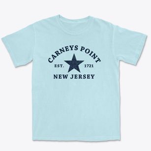 Carneys Point New Jersey Star Premium Heavyweight T-shirt