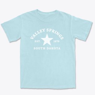 Valley Springs South Dakota Star Premium Heavyweight T-shirt