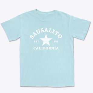 Sausalito California Star Premium Heavyweight T-shirt