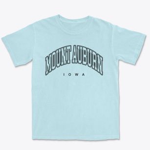 Mount Auburn Iowa Inline Premium Heavyweight T-shirt
