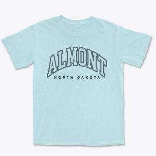 Almont North Dakota Inline Premium Heavyweight T-shirt
