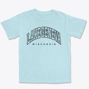 Lake Geneva Wisconsin Inline Premium Heavyweight T-shirt