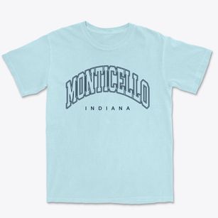Monticello Indiana Inline Premium Heavyweight T-shirt