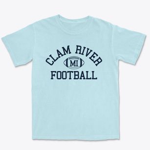 Clam River Michigan Football Premium Heavyweight T-shirt