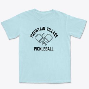 Mountain Village Colorado Pickleball Premium Heavyweight T-shirt