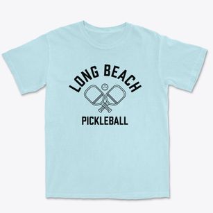 Long Beach California Pickleball Premium Heavyweight T-shirt
