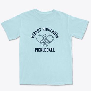 Desert Highlands Arizona Pickleball Premium Heavyweight T-shirt