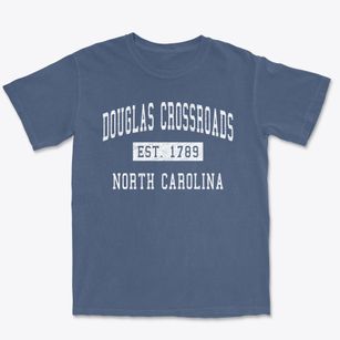 Douglas Crossroads North Carolina Classic Established Premium Heavyweight T-shirt