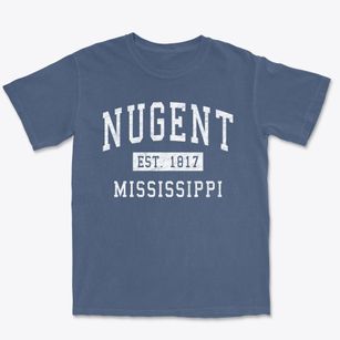Nugent Mississippi Classic Established Premium Heavyweight T-shirt