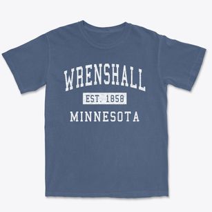 Wrenshall Minnesota Classic Established Premium Heavyweight T-shirt