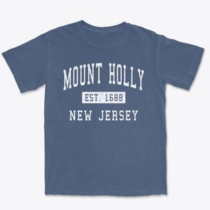 Mount Holly New Jersey Classic Established Premium Heavyweight T-shirt