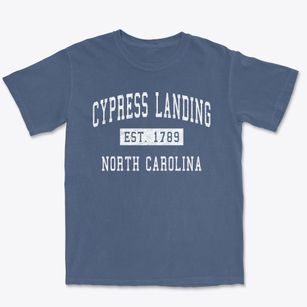 Cypress Landing North Carolina Classic Established Premium Heavyweight T-shirt