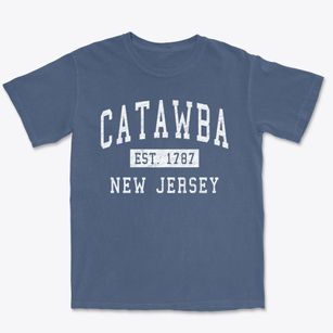 Catawba New Jersey Classic Established Premium Heavyweight T-shirt