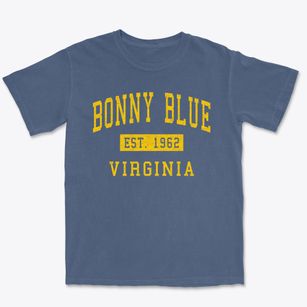 Bonny Blue Virginia Classic Established Premium Heavyweight T-shirt