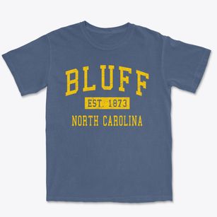 Bluff North Carolina Classic Established Premium Heavyweight T-shirt