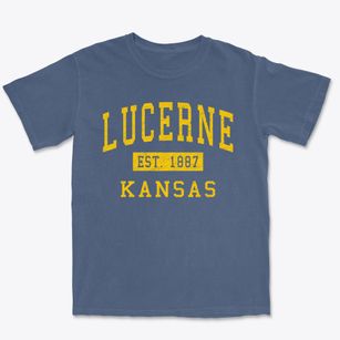 Lucerne Kansas Classic Established Premium Heavyweight T-shirt