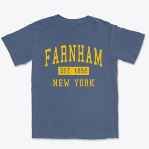 Farnham New York Classic Established Premium Heavyweight T-shirt