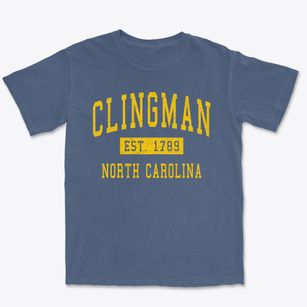 Clingman North Carolina Classic Established Premium Heavyweight T-shirt
