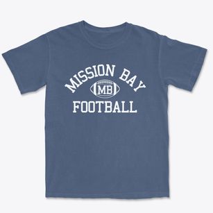 Mission Bay High School Classic Football Premium Heavyweight T-shirt
