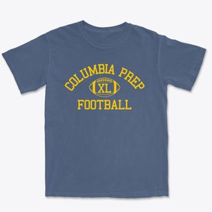 Columbia Prep School Classic Football Premium Heavyweight T-shirt