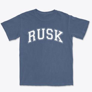 Rusk Elementary School Varsity Arch Premium Heavyweight T-shirt