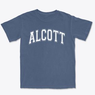 Alcott Elementary School Varsity Arch Premium Heavyweight T-shirt