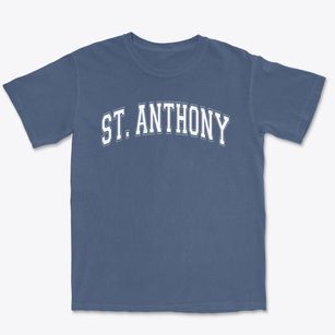 St Anthony Parish Varsity Arch Premium Heavyweight T-shirt