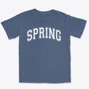 Spring Montessori School Varsity Arch Premium Heavyweight T-shirt
