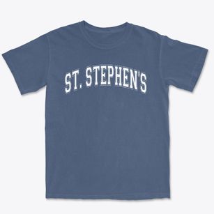 Saint Stephen's Lutheran School Varsity Arch Premium Heavyweight T-shirt