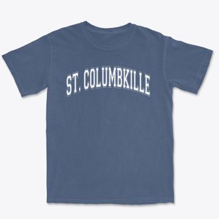 St Columbkille Parish Varsity Arch Premium Heavyweight T-shirt