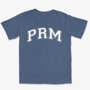 Pleasant Ridge Montessori Varsity Arch Premium Heavyweight T-shirt