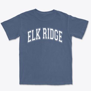 Elk Ridge Elementary School Varsity Arch Premium Heavyweight T-shirt