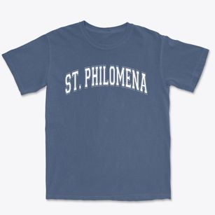 Saint Philomena School Varsity Arch Premium Heavyweight T-shirt