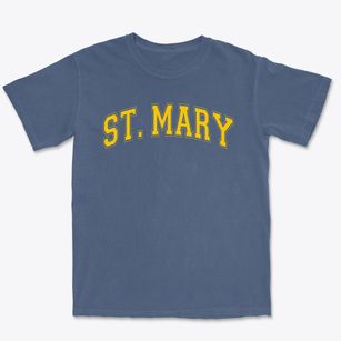 Saint Mary School Varsity Arch Premium Heavyweight T-shirt
