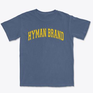 Hyman Brand Hebrew Academy Varsity Arch Premium Heavyweight T-shirt