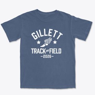 Gillett Intermediate School Track and Field Premium Heavyweight T-shirt