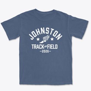 Johnston High School Track and Field Premium Heavyweight T-shirt