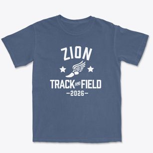 Zion Lutheran School Track and Field Premium Heavyweight T-shirt