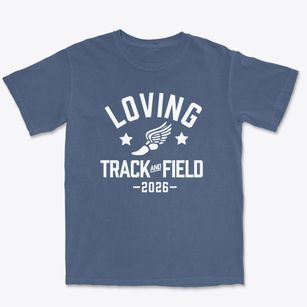 Loving High School Track and Field Premium Heavyweight T-shirt