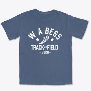 W A Bess Elementary School Track and Field Premium Heavyweight T-shirt